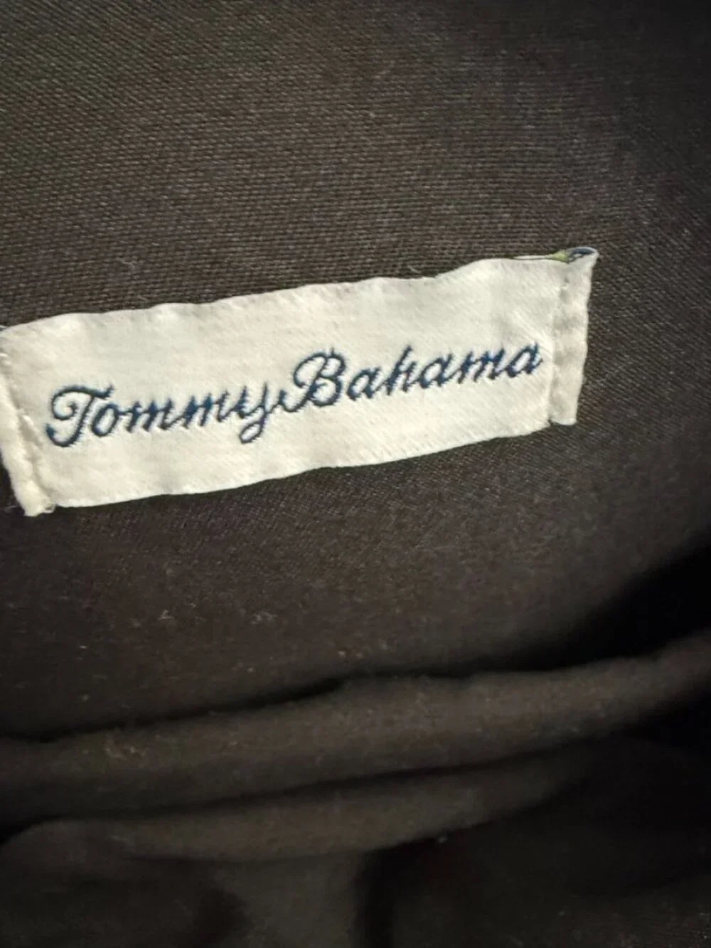 Tommy Bahama Black Nylon & Faux Leather Backpack – Everyday Travel Bag